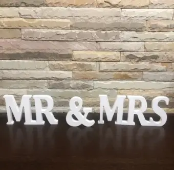 [MR & MRS Wood Blocks] MR & MRS Wood Blocks